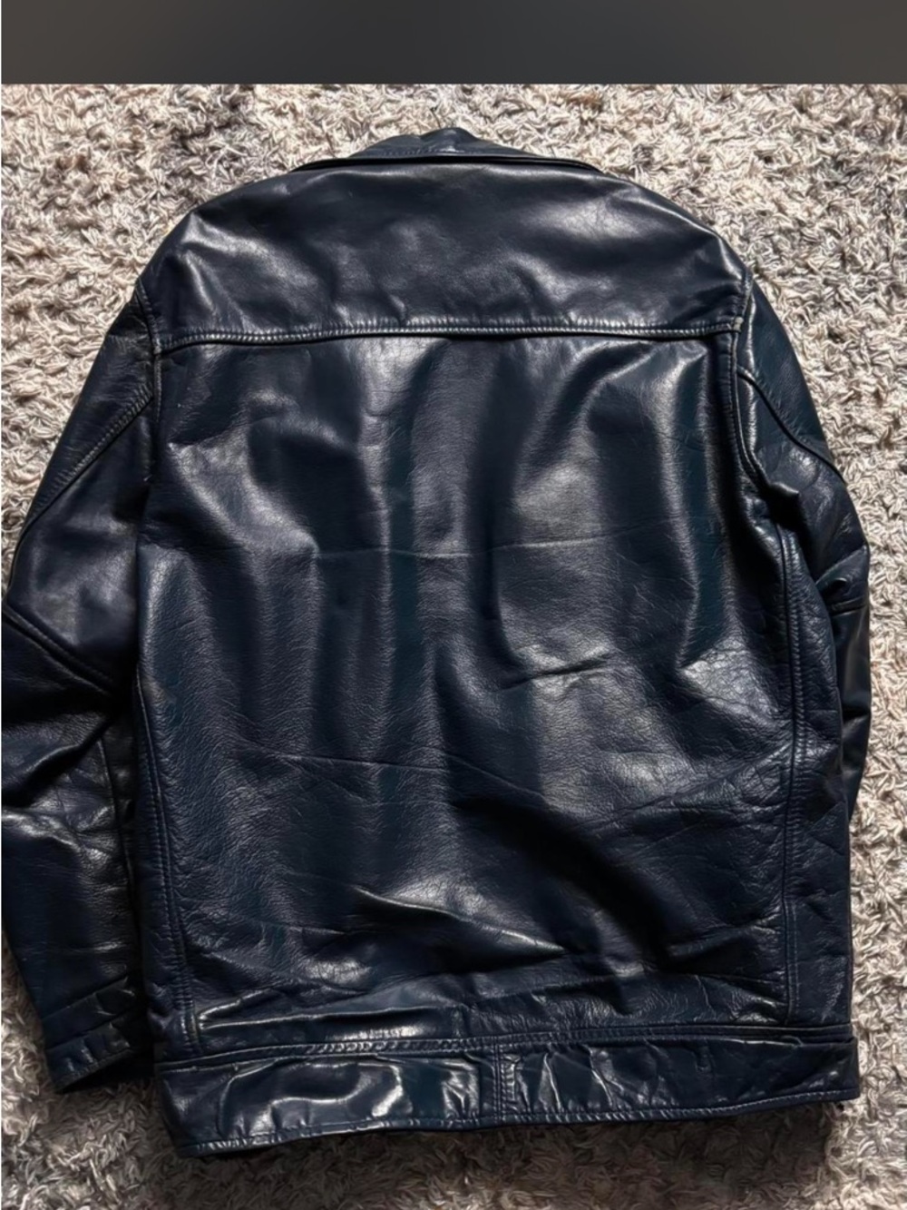 Work Leather Patch Jacket - Picture 6 of 8